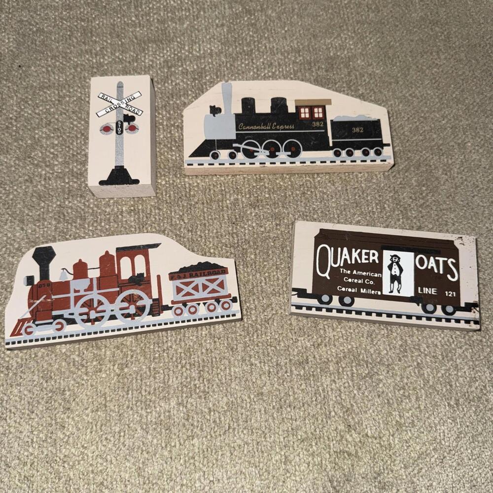 The Cat's Meow Train Pieces Lot Of 4 (1995)
